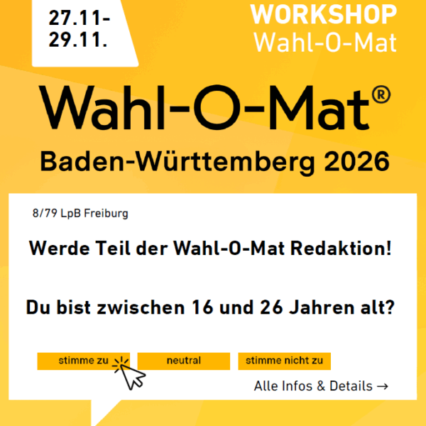 Mitmachen beim Wahl-O-Mat!