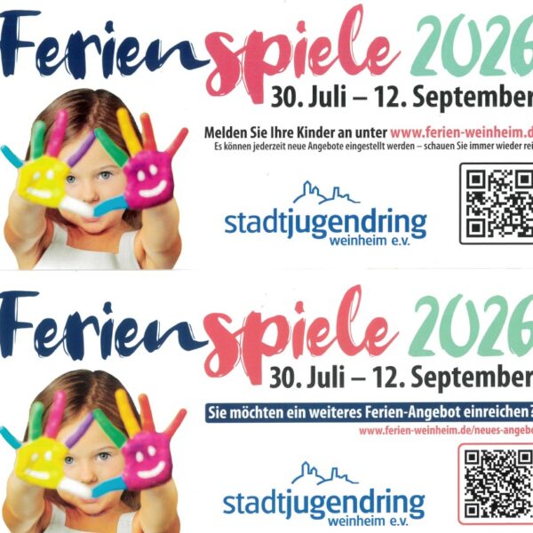 Ferienspiele 2026: Jetzt anmelden!